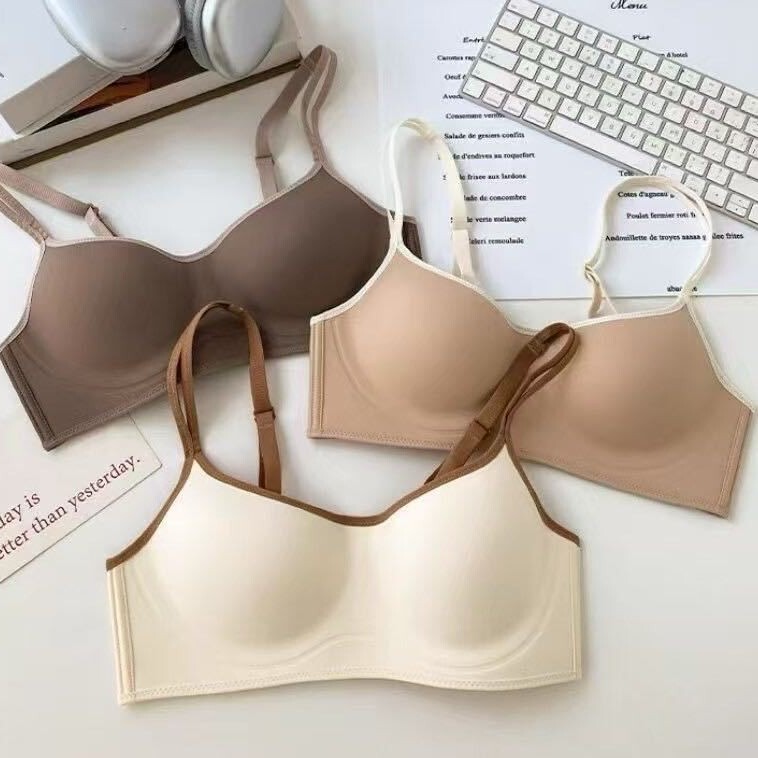 Cross-border Southeast Asian Fashion Summer Thin Underwear Women's No Rings Traceless Small Chest Gathering Upper Bra No Rings Bra Cross-border Southeast Asian Fashion Summer Thin Underwear Women's No Rings Traceless Small Chest Gathering Upper Bra No Rings Bra
