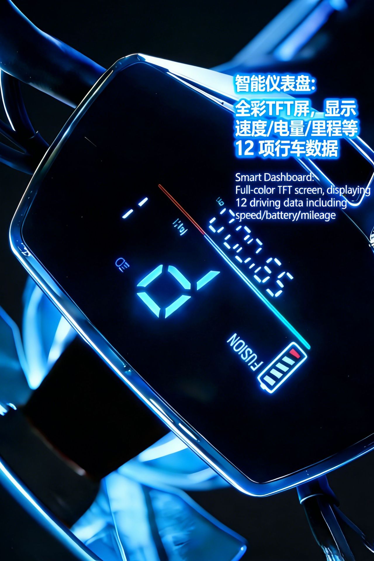 Electric Scooter High-Speed Long-Range Lithium Battery Motorcycle