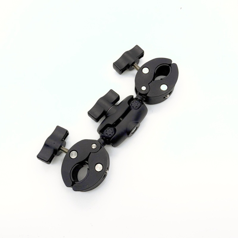 Shadowstone X5 Insta360 Sports Camera Dual-Head Heavy-Duty Clamp Motorcycle Riding Fixed Selfie Stick Crab Claw Bracket