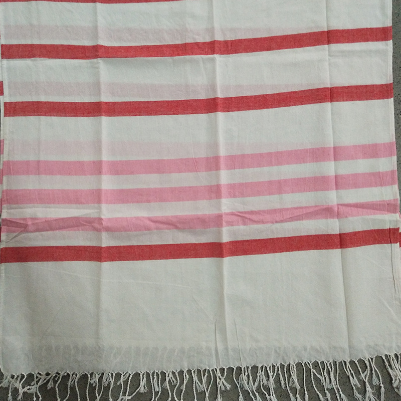 Toallas transfronterizas absorbentes gran tamaño toallas de baño de punto rayas bordadas toallas de playa turcas algodón al por mayor