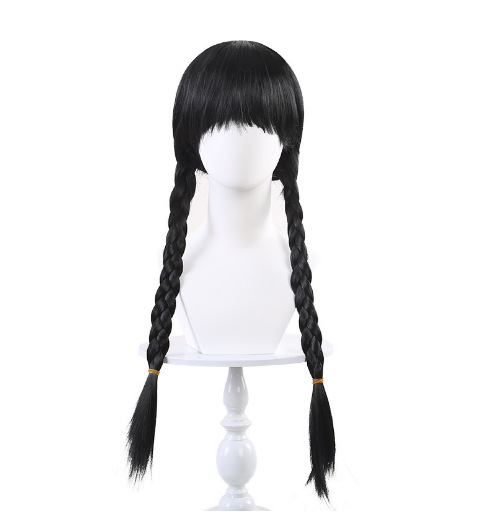 Adams cos ropa vestido de gasa Miércoles Adams negro vestido de gasa Adams Cosplay ropa en stock