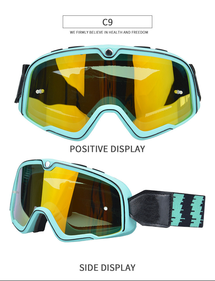Fashion motorcycle speed reducing helmet goggles, high-definition windproof and dustproof off-road goggles_voghion.com