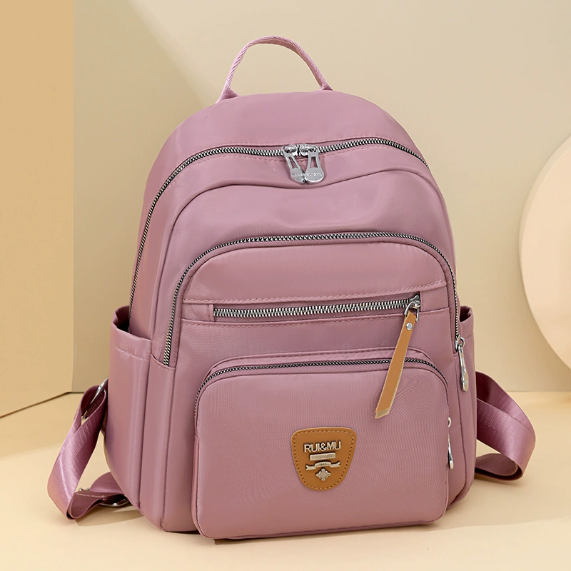 Capacious backpack, fashionable nylon shoulder bag, high-quality style
