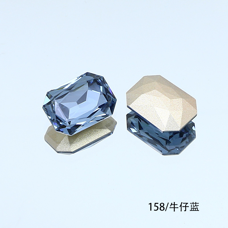 東洲クリスタル14*10長方形八角形ネイルアート尖底ラインストーンK9ガラスラインストーンDIY装飾品アクセサリー衣料品材料|undefined