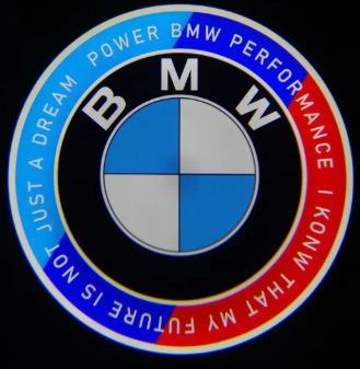 Aplicable a la lámpara de bienvenida de BMW Serie 3 Serie 5 Serie 7 Serie X3 / X5 / X6 / X7 lámpara de proyección de puerta 50 aniversario lámpara de puerta