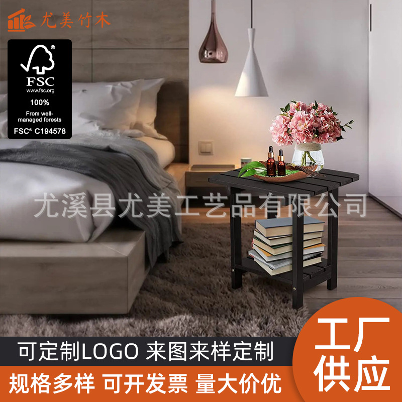 Al Aire Libre mesa y silla patio plástico madera mesa y silla combinación Villa jardín ocio al aire libre expuesto balcón cafetería anticorrosión mesa de madera