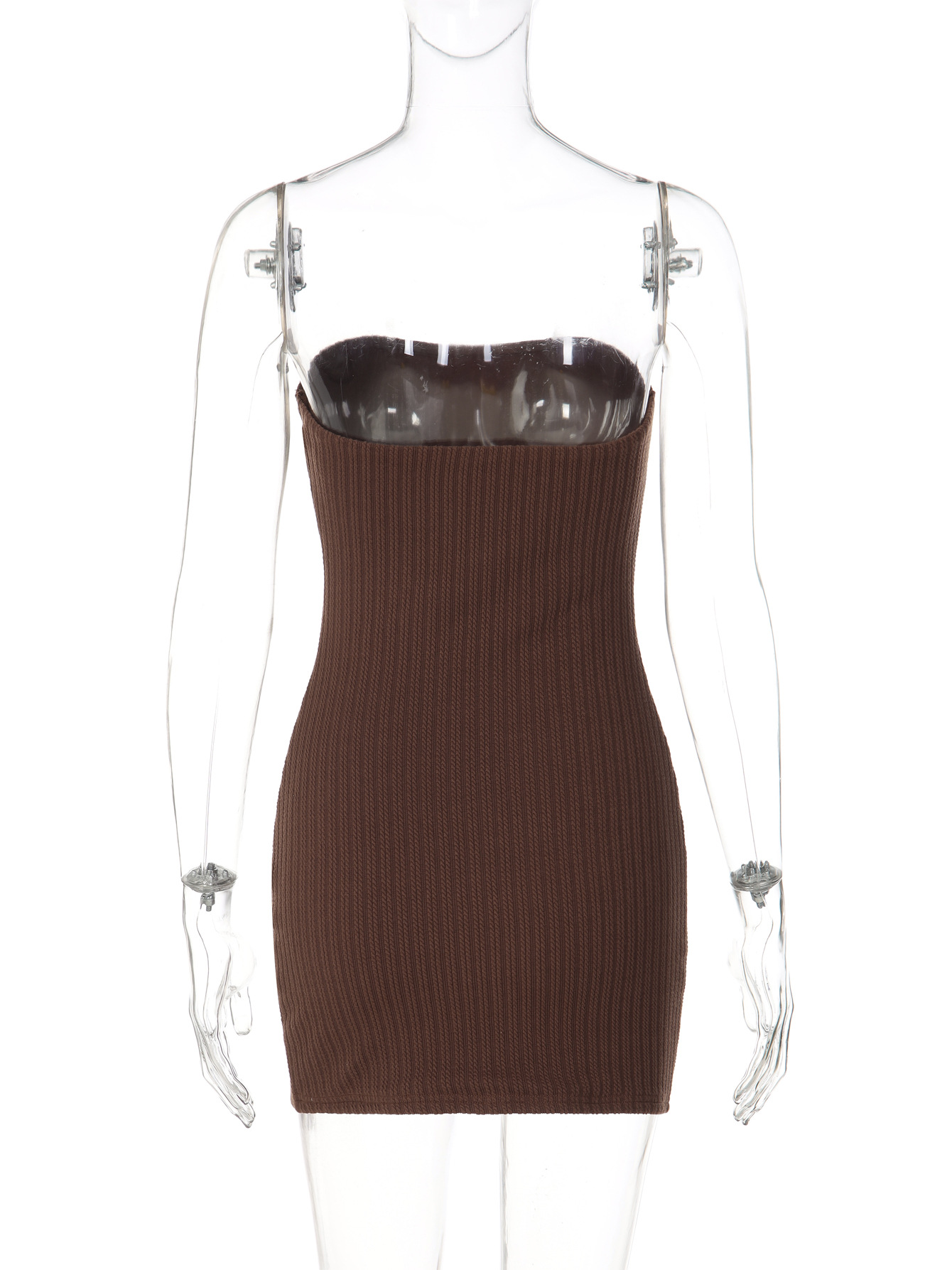 Women's Clothing Spring 2026 European American Style Off-Shoulder Strapless Slim Fit Bodycon Dress For Women Pure Sexy_ecoleips.com