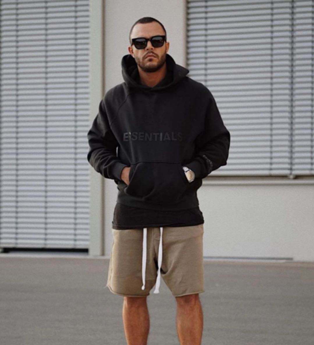 FOG multi-thread ESSENTIALS HHH sudadera con letras en el pecho sudadera con capucha de moda de venta al por menor para hombres y mujeres