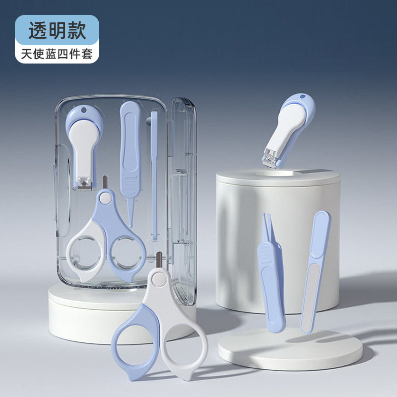 [transparent style] angel blue-four-piece set