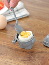 小兵护蛋器创意儿童餐具亚瑟鸡蛋托带勺子可拆卸战士蛋托骑士杯托