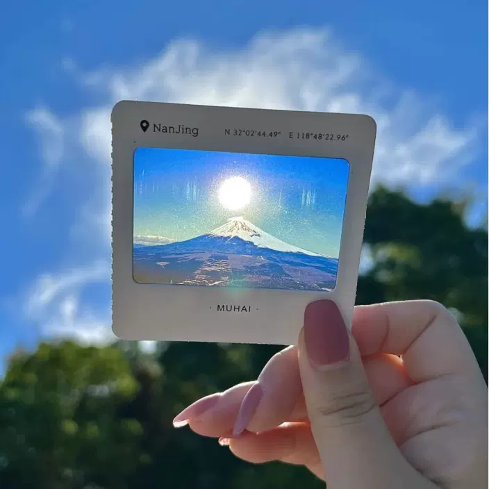 文创旅游光影反转胶片明信片印刷光影胶片卡订制反转胶片透卡书签