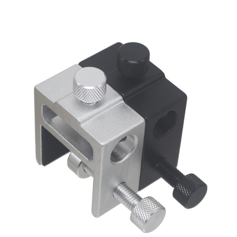 固定座铝合金手机配件支架桌面方管直播鱼护支架 筏钓夹板座钓椅