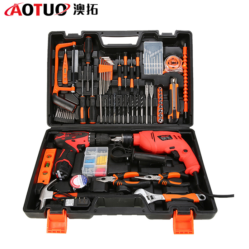 Vehicle Maintenance70-piece Tool Set Impact Drill Lithium Electric Drill Hardware Combination Tool Bank Gift
