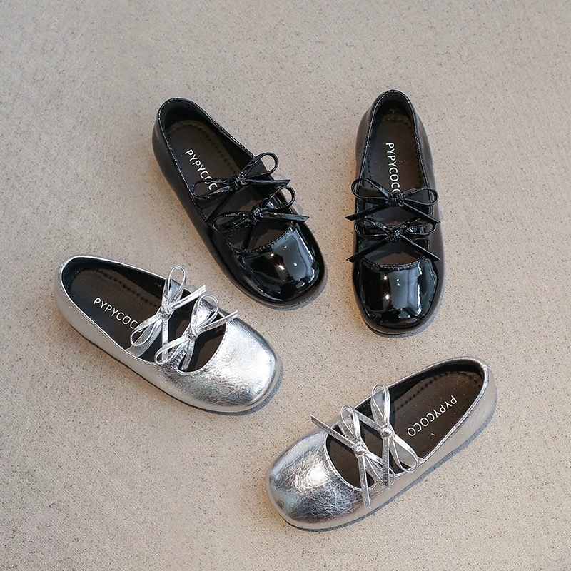 Girls' Small Leather Shoes 2025 Spring and Summer New Mary Jane Shoes Kidsren's Princess Shoes Medium and Large Kidsren's Ballet Shoes