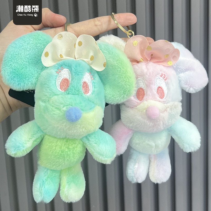 Cartoon Mickey Mouse Plush Toy Keychain Pendant Mickey Pendant Small Ornaments Night Market Stall Hot Small Commodities