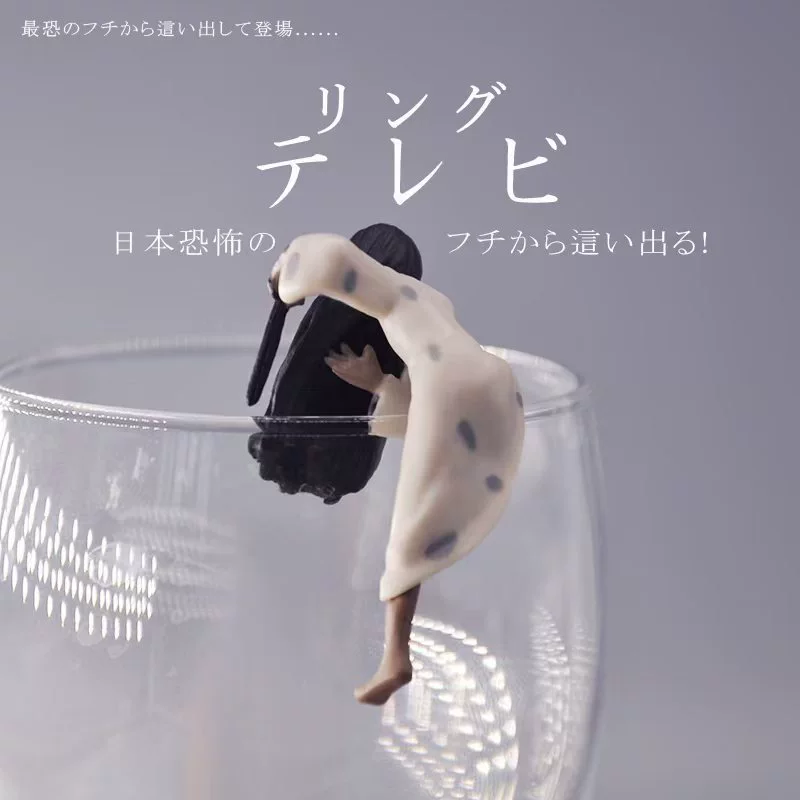 Набор подвесок для чашки Sadako — мини-фигурки на край, гача-ужасы