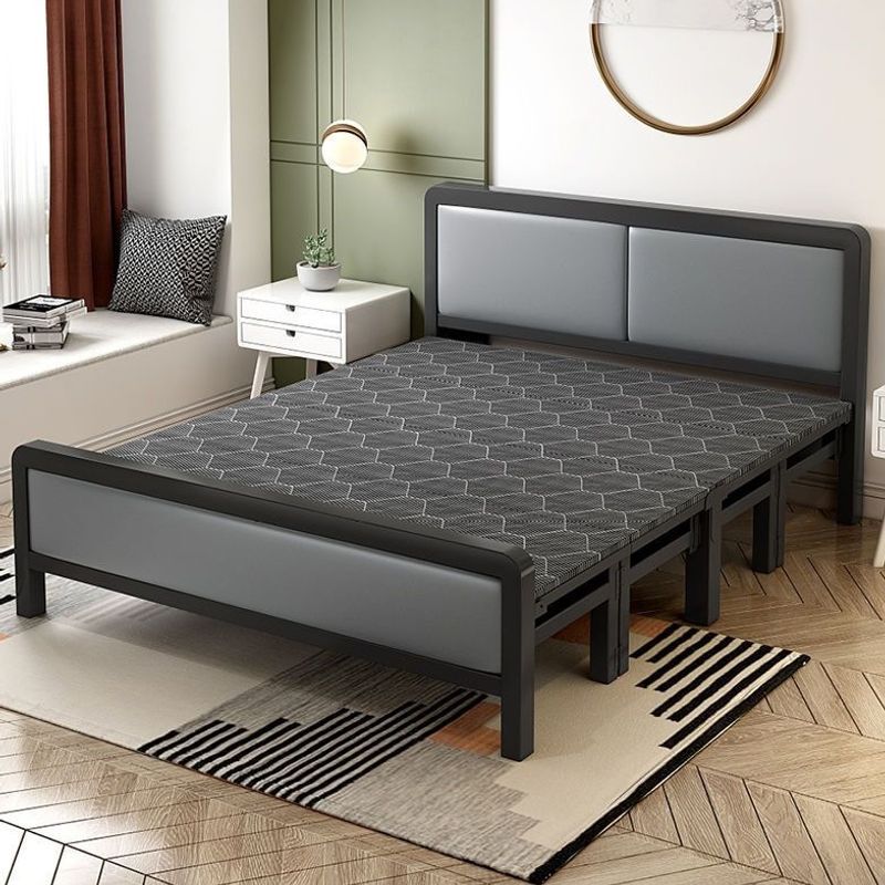 Folding Bed for Home Use, Double Iron Frame Bed with Mattress, Simple Bed for Rental Housing, Hard Board Bed, Office Nap Bed, Single Bed Folding Bed for Home Use, Double Iron Frame Bed with Mattress, Simple Bed for Rental Housing, Hard Board Bed, Office Nap Bed, Single Bed