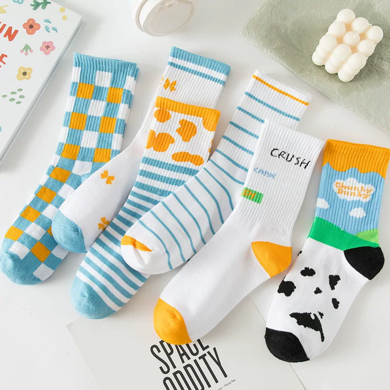 Cute summer thin knee socks, mid-length, wholesale
