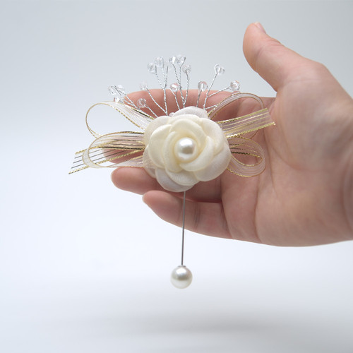 026th Day Korean Flower Brooch for Women, Fashion Accessory, Grand and Fresh, Coat Pin, Cardigan Pin, Elegant Autumn Flower Brooch