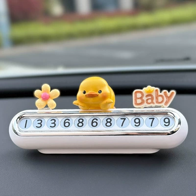 Cute and high-end temporary: Nömrəli dayanma kartı - parking-sign-white-little-yellow-duck