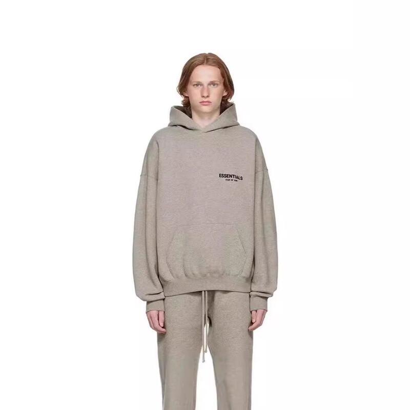 Foreign trade FOG ESSENTIALS sub-line high street loose-fit sweatshirt with back print hoodie, wholesale from the source factory