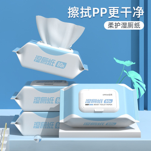 Wet toilet paper family affordable toilet wipes private parts wipe wet wipes for men and women special wet toilet wipes 80 pumps