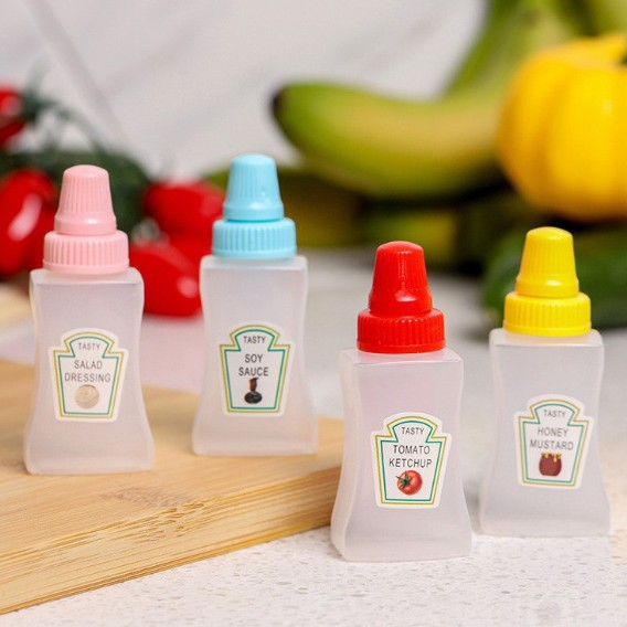 [간장+샐러드+꿀+케첩] 4개입 - 사각병