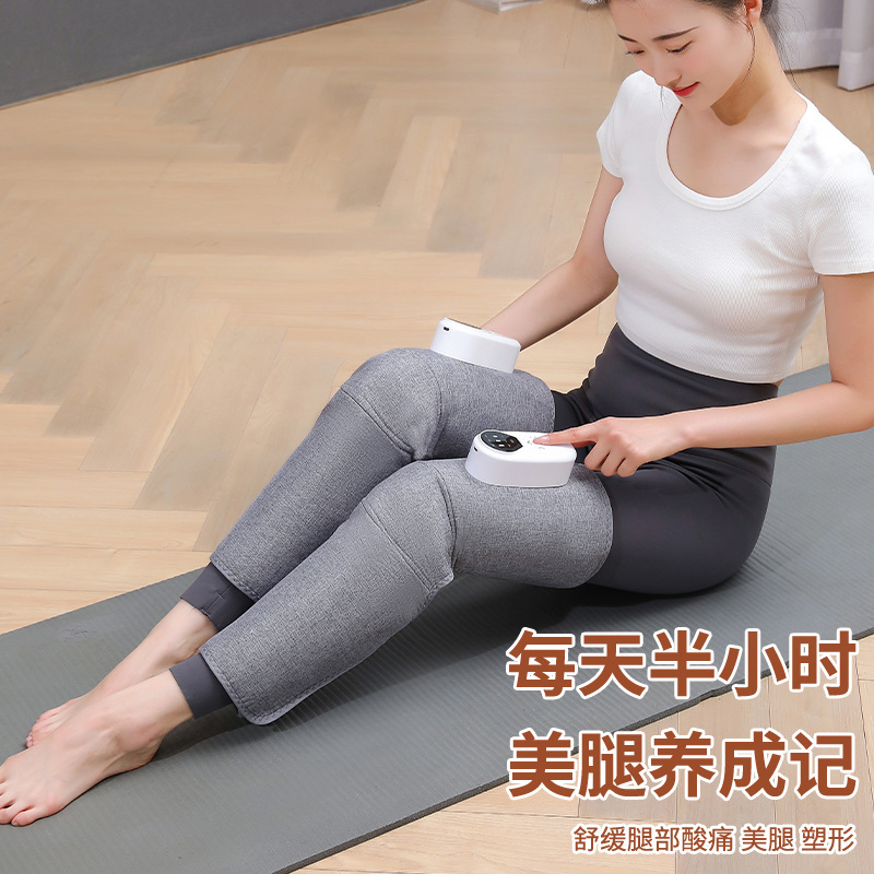 Masajeador de piernas transfronterizas multifuncional pedoterapia eléctrica onda de aire compresión térmica constante presión de aire masajeador de piernas