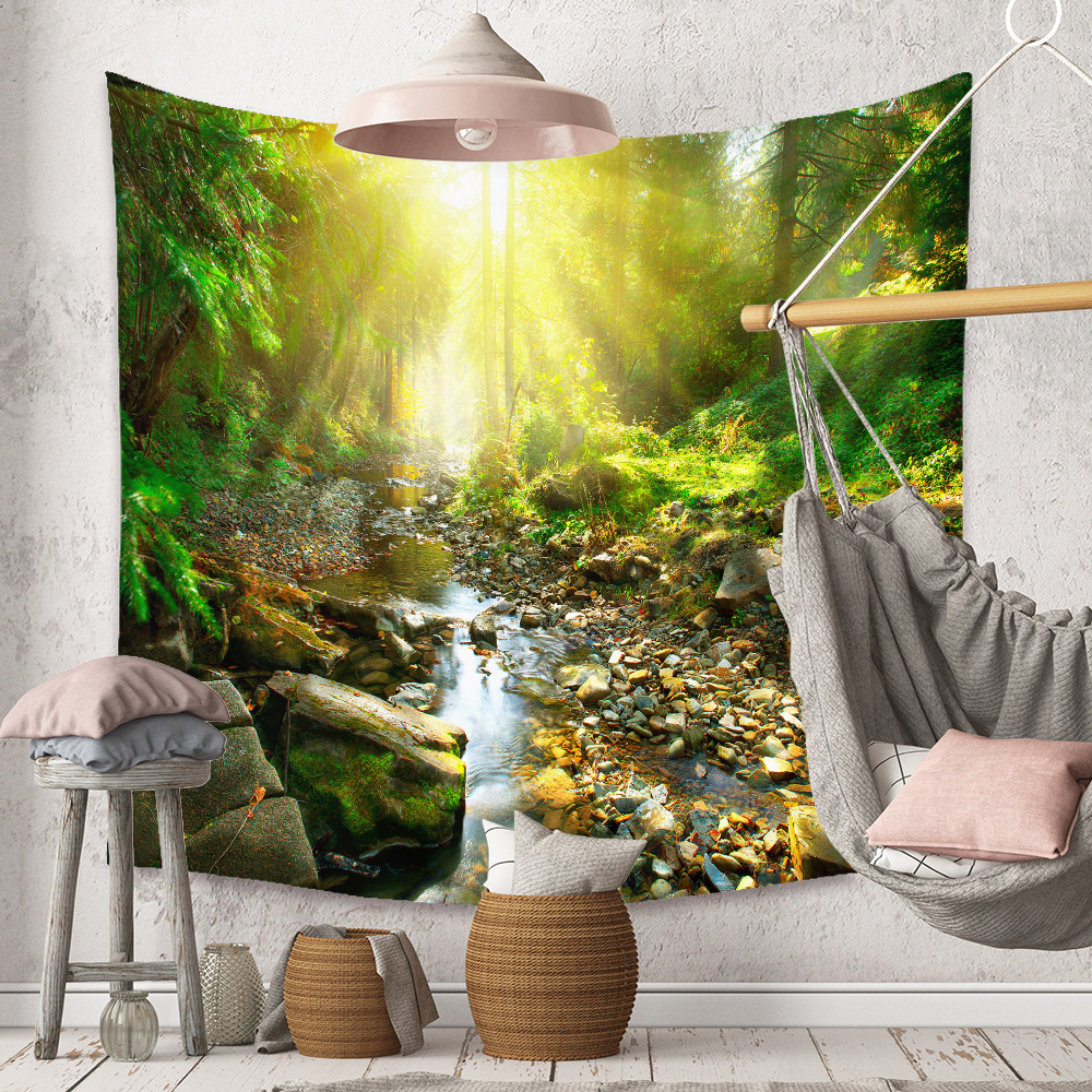 Fashion Landscape Wall Decoration Cloth Tapestry Wholesale Nihaojewelry display picture 86