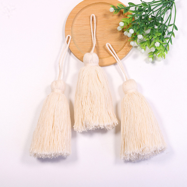pillow with tassels