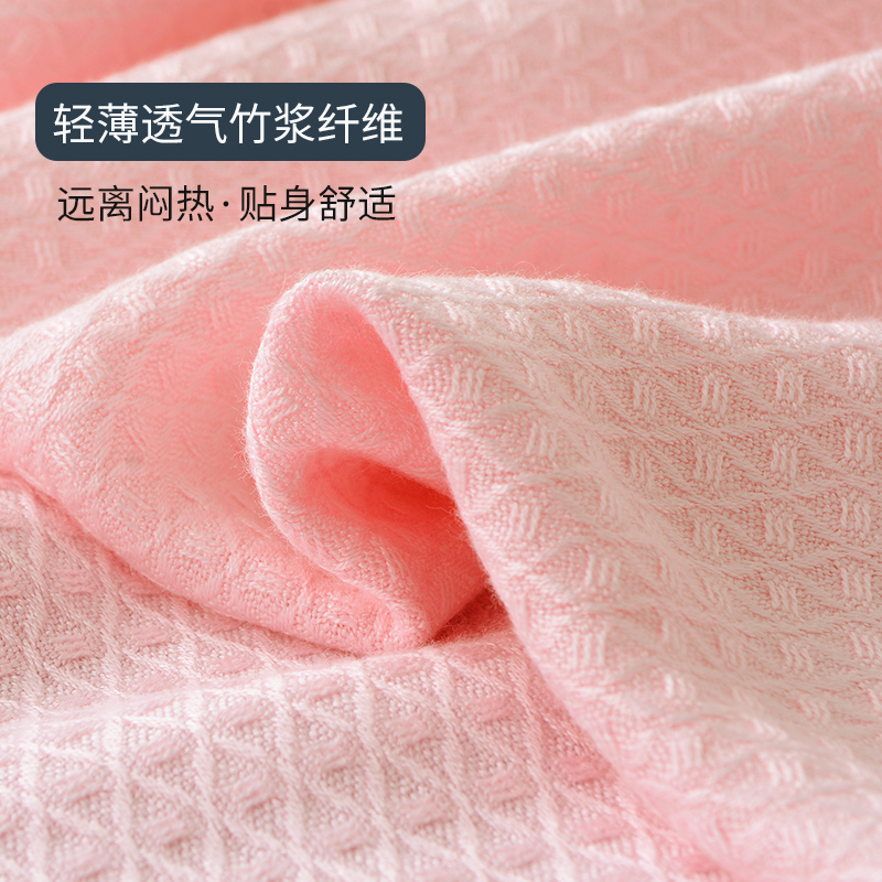 ZX YIFUSHI 대나무 섬유 목욕 가운 여성 성인 아이스 실크 잠옷 여름 얇은 긴 남성 흡수성 빠른 건조 기모노 단풍