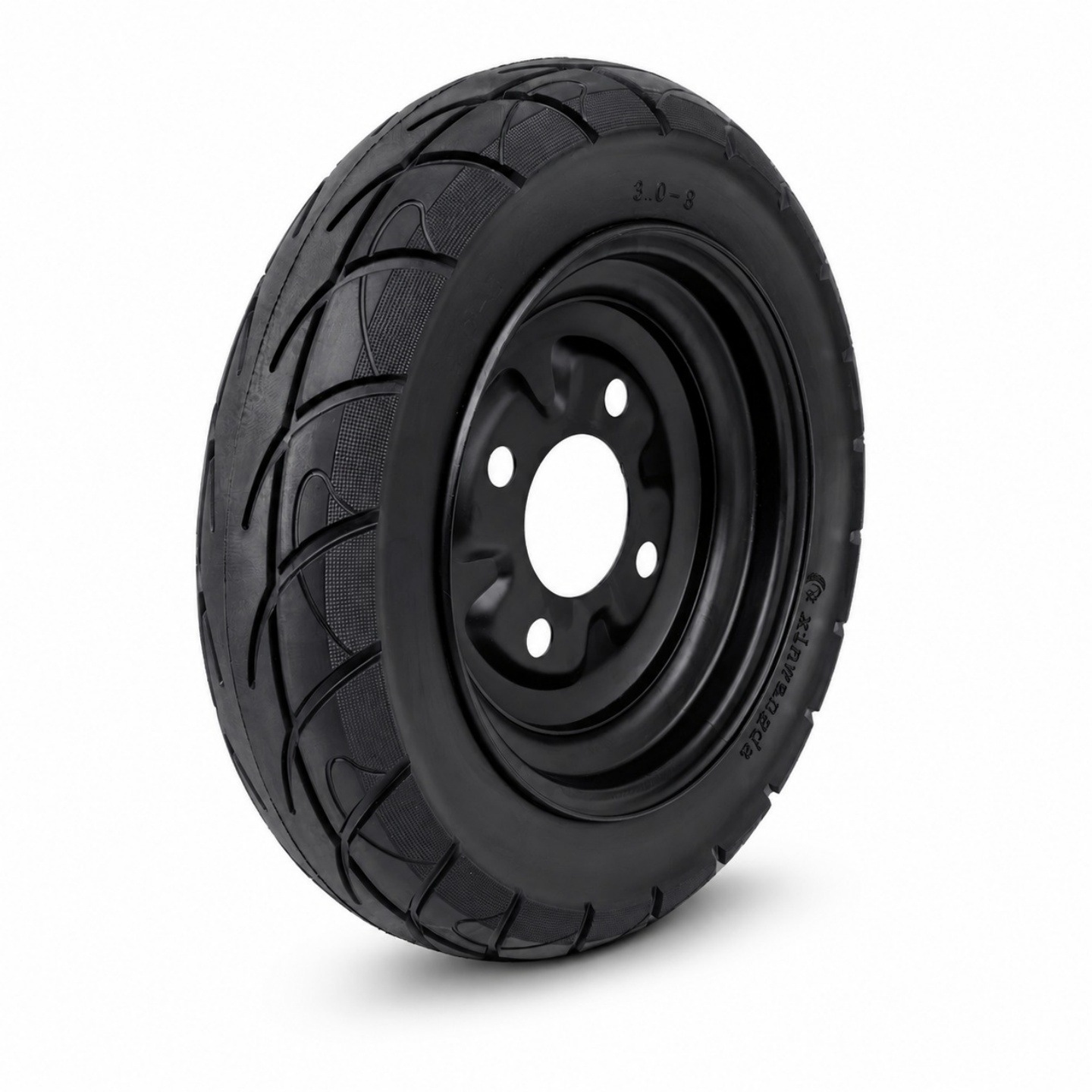 Feige Phoenix four-wheel elderly mobility scooter 3.00-8 solid tire electric vehicle 14inch non-inflatable wheel assembly