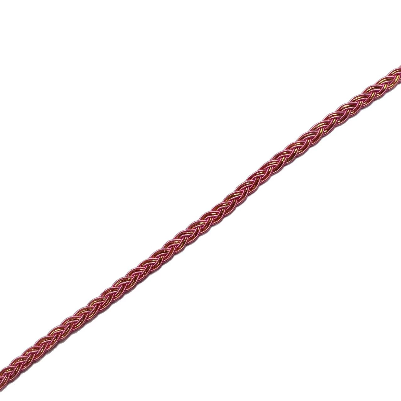 Manufacturer's all-gold bone three-strand braided lace, twist braided lace, small fragrant style ribbon decorative lace