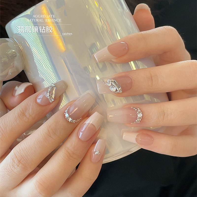 Manicura, pegamento de diamantes viscosa desechable, accesorios para uñas reforzados, pegamento fuerte, pegamento de red de celebridades netas, pegamento especial para fototerapia, taladro de soldadura firme
