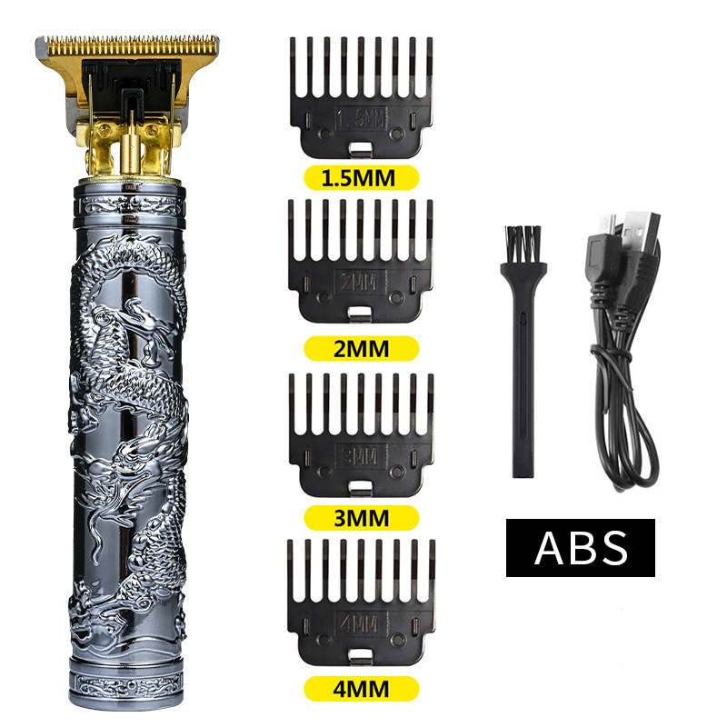 Cortadora de pelo eléctrica T9 transfronteriza cabeza de aceite empuje cortadora eléctrica talla marca cortadora eléctrica maquinilla de afeitar de plástico