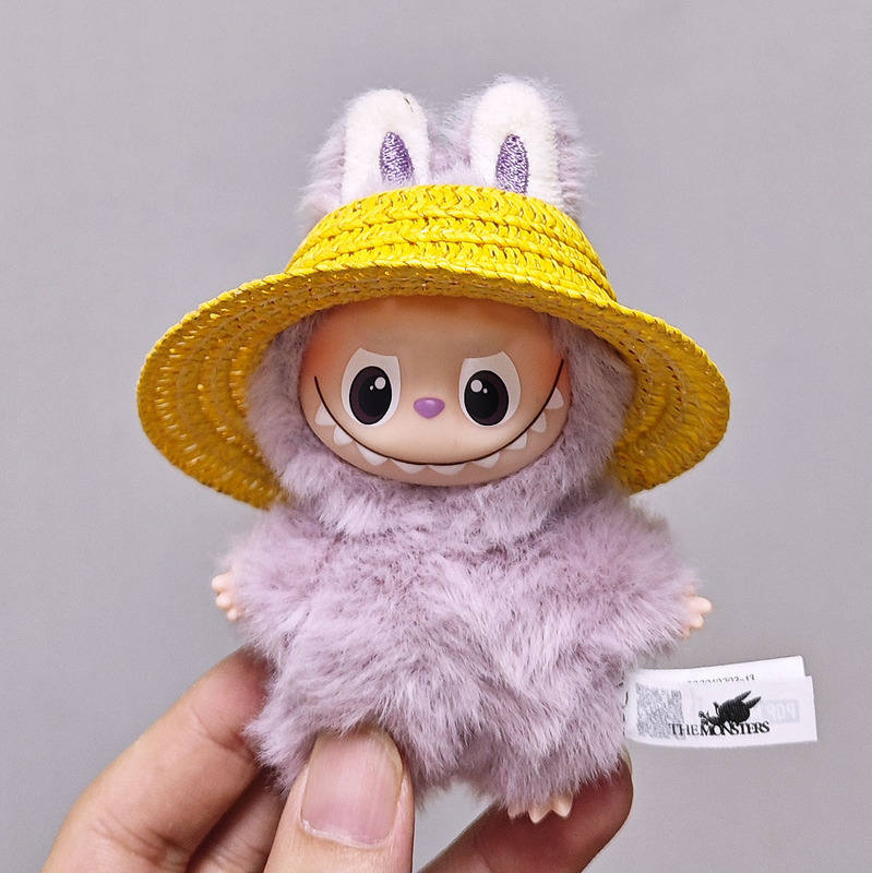 仅娃衣】迷你草帽4代拉布布草帽10cm玩偶服饰编织草帽labubu4.0|undefined