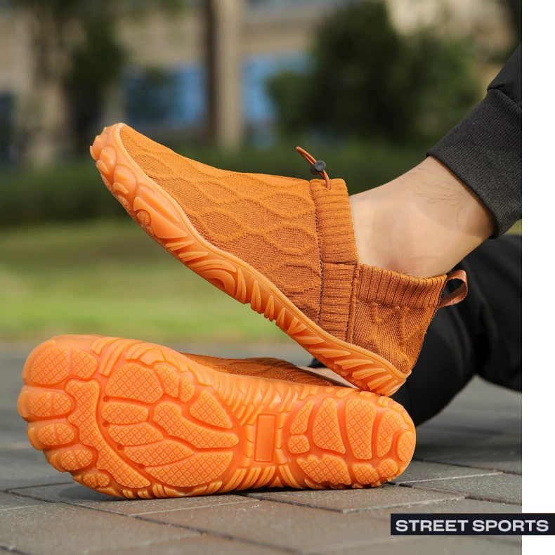 Трансграничная мужская и женская универсальная дышащая обувь с вязаной вязкой, спортивная обувь, упражнения для бега на открытом воздухе, впитывающая пот осенняя дышащая обувь для утренних упражнений для прогулок