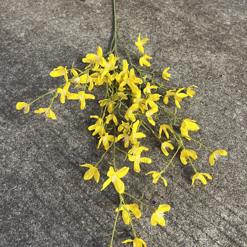 Nueva fábrica de flores artificiales de la boda amarillo leche amarillo limón amarillo fresco al aire libre Salón de la boda decoración flor falsa al por mayor