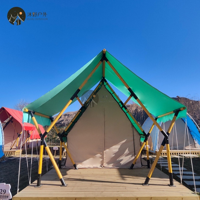 Muye campamento al aire libre Luz de lujo cama y desayuno tienda del hotel estructura de madera restaurante comedor bar alojamiento tienda de campaña Hotel