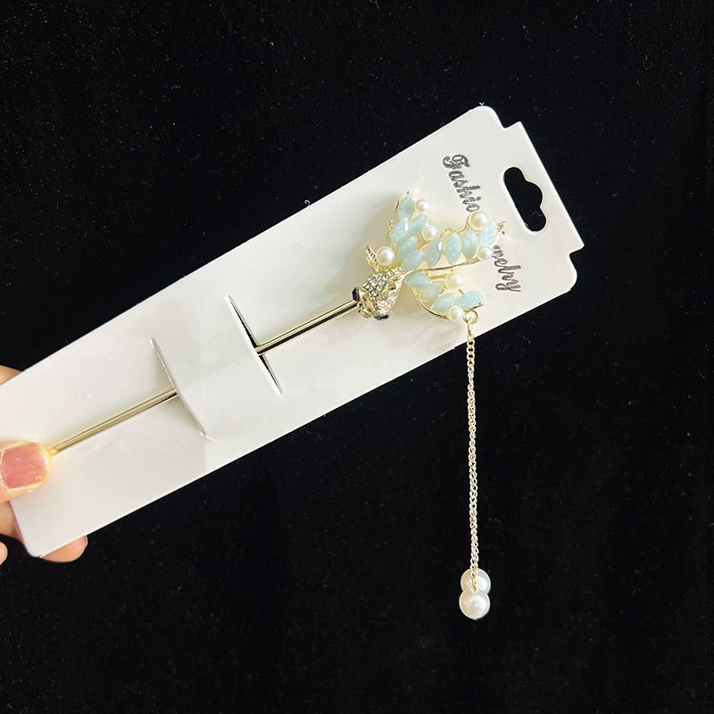 Hairpin Hanfu заколка для волос, орхидея цветочный декоративный аксессуар для волос, простая элегантная китайская стиль
