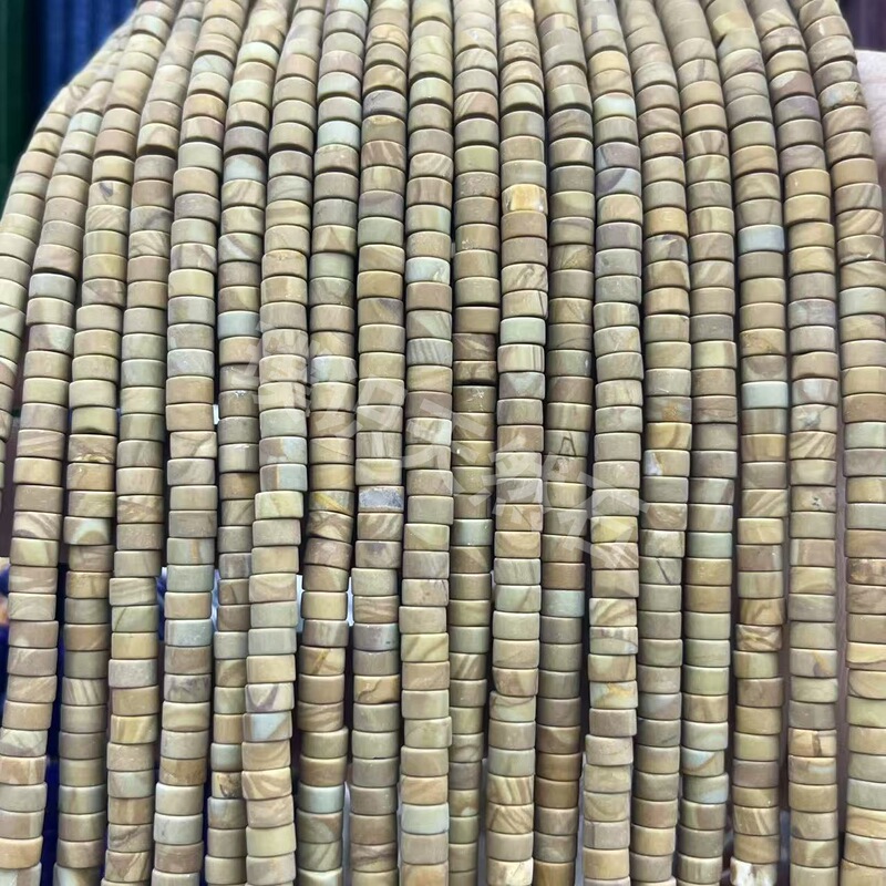 2*4mm天然石管珠隔片散珠玉髓青金水晶圆柱隔珠diy饰品配件批发|undefined