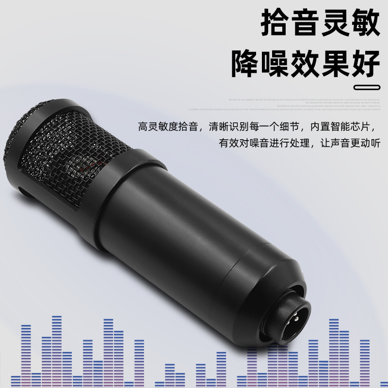 生中継サウンドカードbm 800コンデンサマイク携帯電話パソコンk歌設備アナウンサー録音マイクスタンドセットv 8|undefined