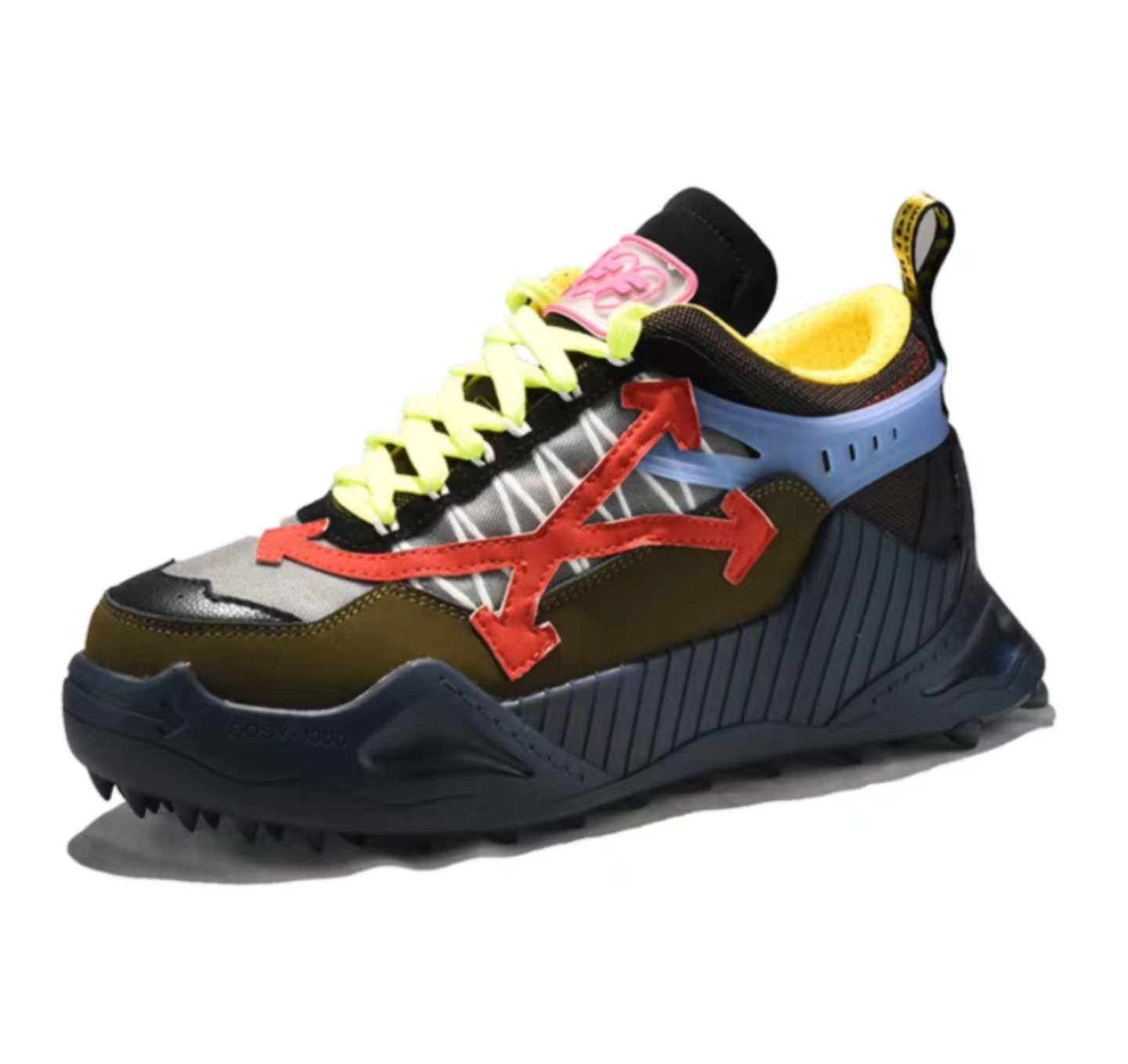 Papá zapatos de comercio exterior marca de moda zapatos de hombre suela gruesa altura creciente flecha pareja zapatos casual DingTalk inferior zapatilla de deporte de las mujeres