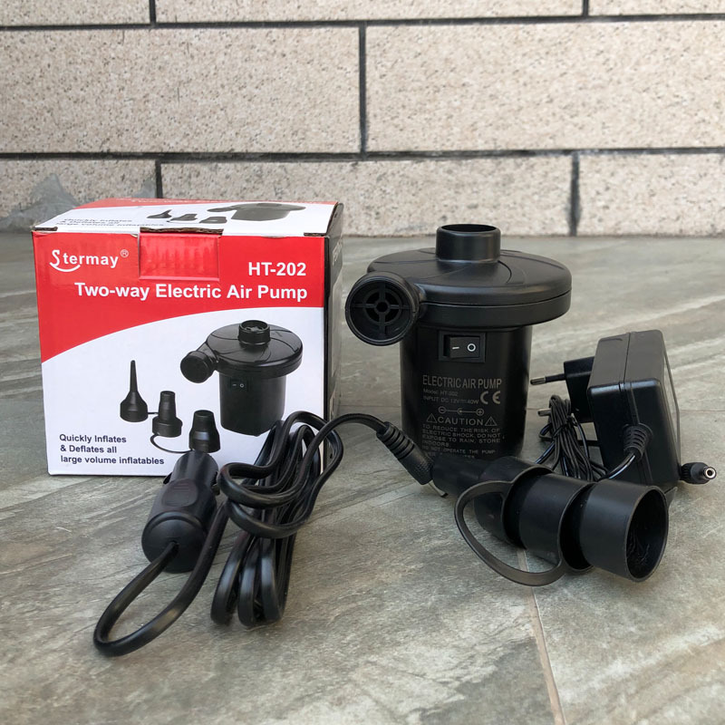 车家电泵HT-202车家两用电动型充气泵 可快速充气及抽气 12V 220V