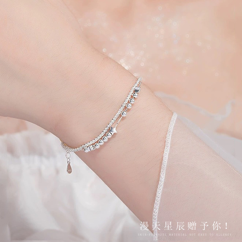 ロマンチックな満天星ブレスレット女性日韓版ins風軽贅沢小衆デザイン高級感彼女七夕プレゼント|undefined