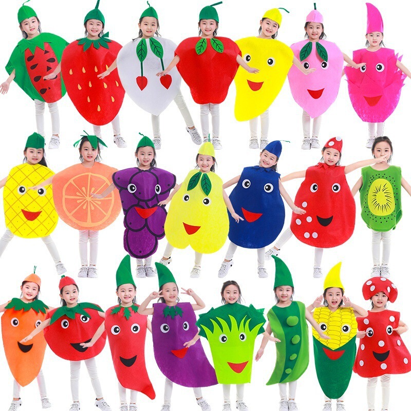 Performance Clothing Girls Children's Fashion Show Fruit and Vegetable Performance Clothing Kindergarten Clothing First Grade Catwalk