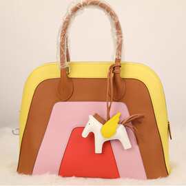 厂家直售吊饰小马莎菲线 手提铂金包单肩斜挎女包 新款手提包