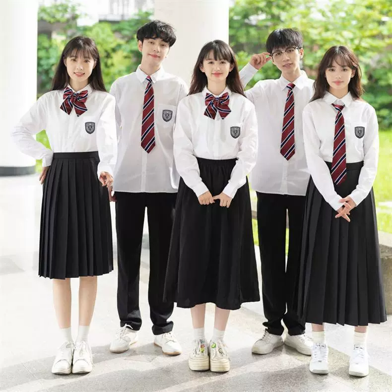 班服大合唱诗歌朗诵演出服装学院风初中生高中生毕业校服元旦表演