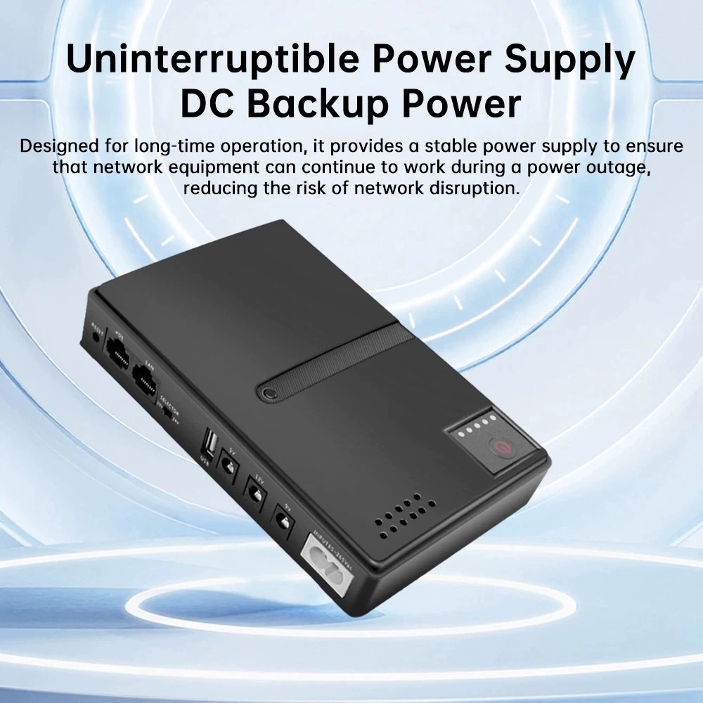 Популярный трансграничный источник бесперебойного питания DC UPS для роутера 5V9V12V, оптический резервный блок питания Cat, стабильный.