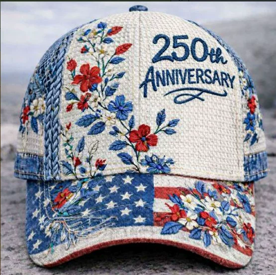 2026 Amazon New 250Th Anniversary 3D Printed Baseball Cap Trendy Hat Adult Casual Cap Cross-Border